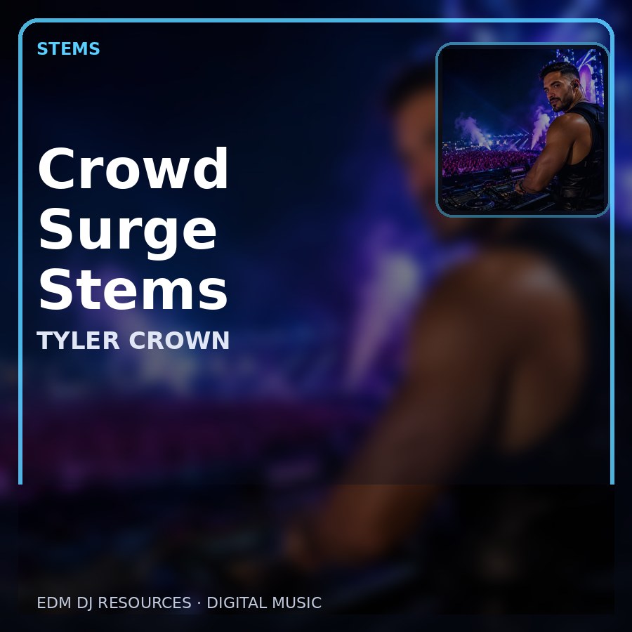 Crowd Surge Stems illustrated album artwork